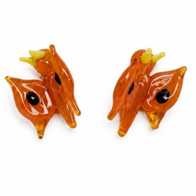 Glass earings item