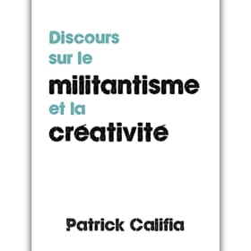 Discours sur le militantisme et la créativité item