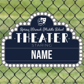 Theater Fence Sign item