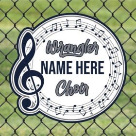 Choir Fence Sign item