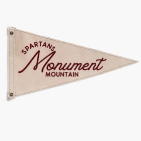Monument Mountain Spartans Canvas Pennant item