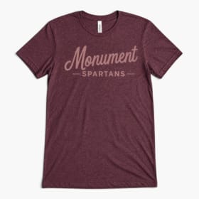 Monument Spartans Maroon T-Shirt item