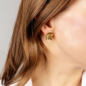 24K Gold Plated Spartan Stud Earrings item