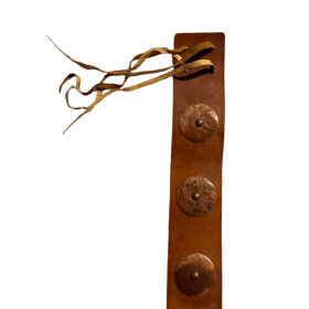 Vintage Hand-Crafted Wide Leather Belt item