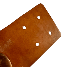 Vintage Hand-Crafted Wide Leather Belt item