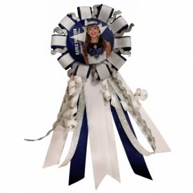 3-inch Brag Button (with ribbons) item