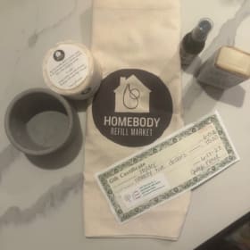 Blooms and Cozy Vibes Basket with Judy's and Homebody! item