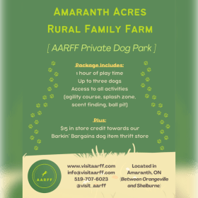 AARFF Dog Park Session item