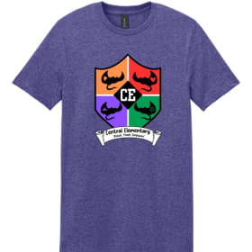 T-shirt - Bravery - Heather Purple - full color crest item