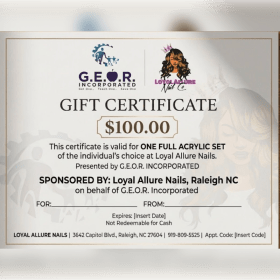 Nail Gift Certificate item