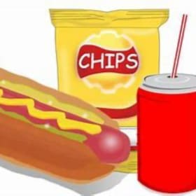 The Triple Threat Combo (smokie w/cheese; drink; chips) item