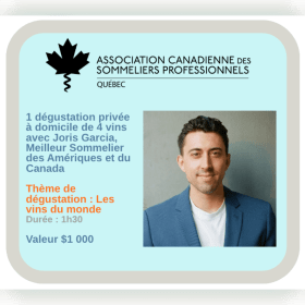 1 dégustation privée avec Joris Garcia item