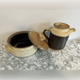 Handcrafted Pottery — Bowl & Pouring Vessel item
