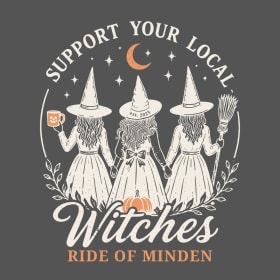 Official 2026 Witches Ride T-shirt item