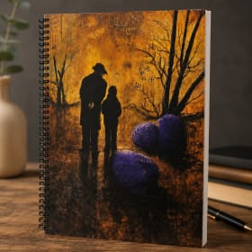 Photo : Le vieil homme et l'enfant - Cahier de notes (8,5 x 11 po)