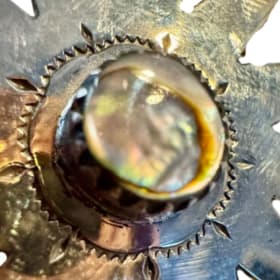 Custom German Silver Pinwheel Medallion by Bruce Caesar item