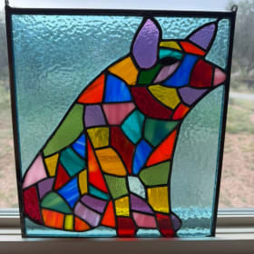 Stained Glass Pig - Valued at $125. item