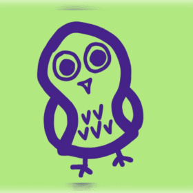 Photo of Square Hootie Sticker