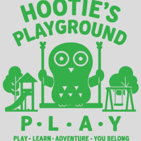 Photo of Hootie's Playground - Adult T-shirt - Ash & Green
