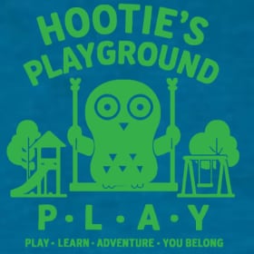 Photo of Hootie's Playground - Child T-shirt - Sapphire Blue & Green