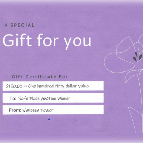 $150 Gift Certificate for Hand To Heart Massage item