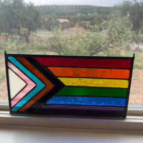 Stained Glass Progressive Pride Flag - valued at $50 item