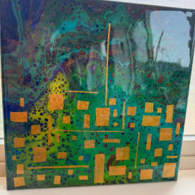 Acrylic Pour Painting - valued at $100 item