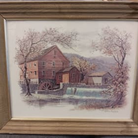 Grist Mill in Fall (print) item