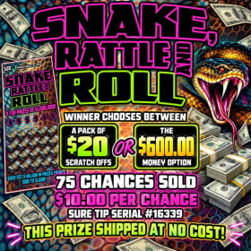 Pack of $20 Scratchers or $600 (SN16339) item