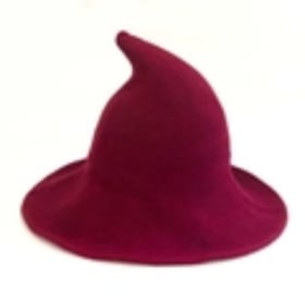 Knitted Witch's Hat - Burgundy item