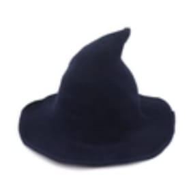 Knitted Witch's Hat - Navy Blue item