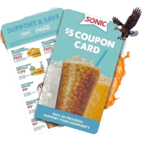 Photo of Sonic Fundraising Coupon Card