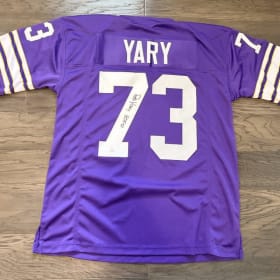 Ron Yary Autographed Jersey with HOF Inscription item