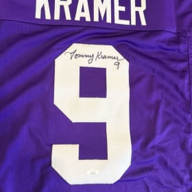 Tommy Kramer Autographed Jersey item