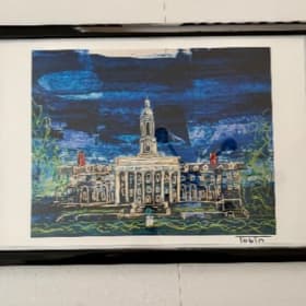 Old Main, Penn State, 11 x 18 framed item
