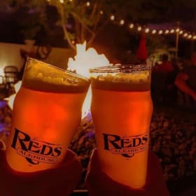 $50 Reds Alehouse gift card and Iowa State stein item
