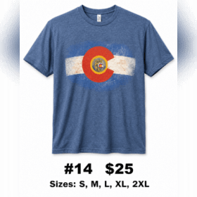 Photo of 14. Blue Colorado Flag Round Logo