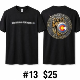 Photo of 13. Blk simple BFTF on front Color logo on back