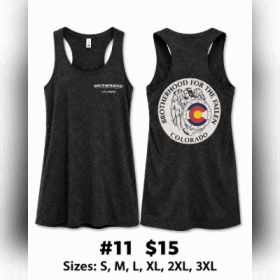 Photo of 11.Heather Black Racer Back Tank