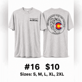 Photo of 16. GRY Lft chest logo / old round logo back