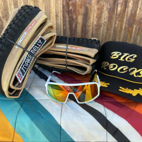 Photo of Snake Belly Tires, Don’s Sunglasses and Big Rocks Hat