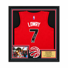 Kyle Lowry Toronto Raptors Signed Jersey Frame - MSRP $1200 item