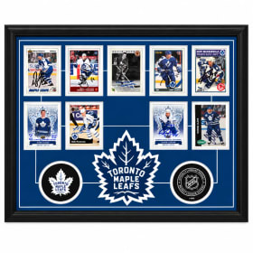 Toronto Maple Leafs Signed Hockey Card Framed - MSRP $250 item