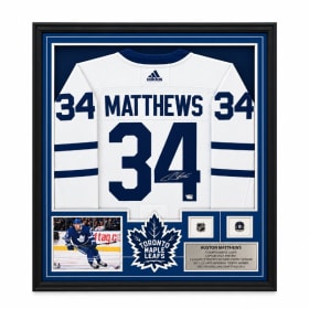 Auston Matthews Signed Maple Leafs Frame - MSRP $1500 item