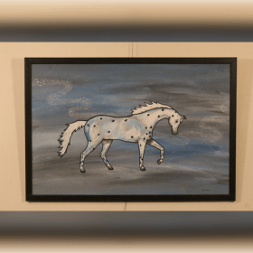 Stardust - Framed Acrylic Painting item