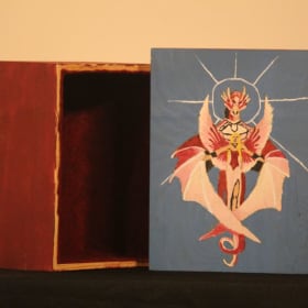 The Guardian - Acrylic on Wooden Box item
