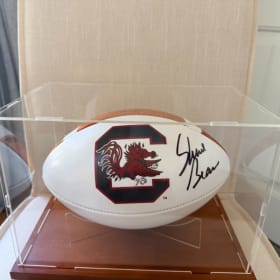 Photo of USC football signed Shane Beamer