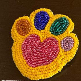 Hand Made Paw Brooch by Lucie Levy item