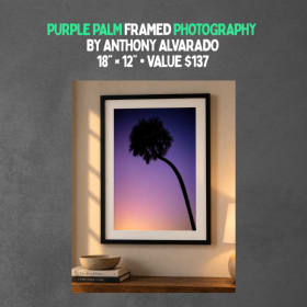 Photo of Purple Palm — Framed Fine Art Photograph