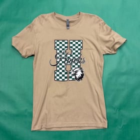 Photo of Adult Checkered Hawk Short Sleeve Tee